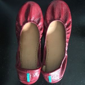 Tieks Red Patent Flats